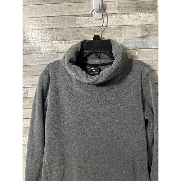 Women’s Nike Dri Fit Fleece Sweater Gray Mock Neck Size Small - Picture 8 of 16